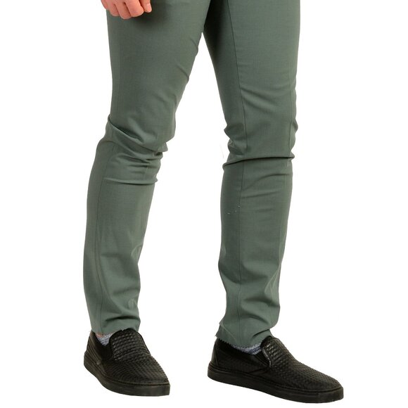 Hugo Boss Men's "Hesten232X" Extra Slim Fit Sage Wool Dress Pants US 32R IT 48 - Picture 2 of 5